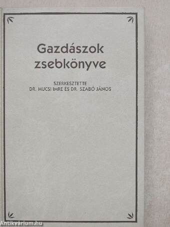 Gazdászok zsebkönyve