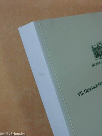 VII. Országos Felsőoktatási Környezettudományi Diákkonferencia 2000. április 17-19.