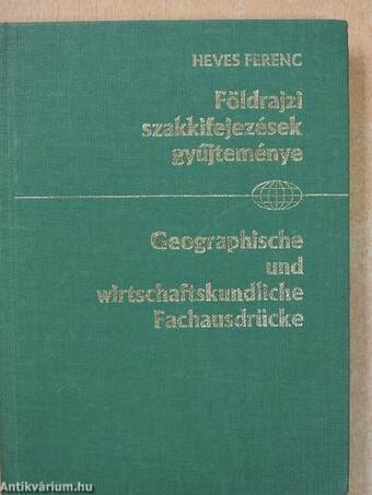 Természet- és gazdaságföldrajzi szakkifejezések gyűjteménye