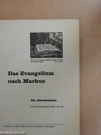 Das Evangelium nach Markus