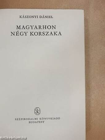 Magyarhon négy korszaka