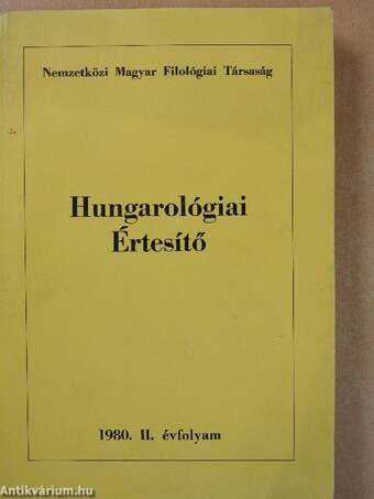 Hungarológiai Értesítő 1980.