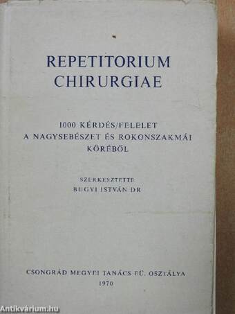 Repetitorium chirurgiae