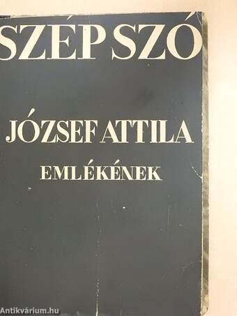Szép Szó 1938. - József Attila emlékének