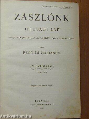 Zászlónk 1906. szeptember-1908. június