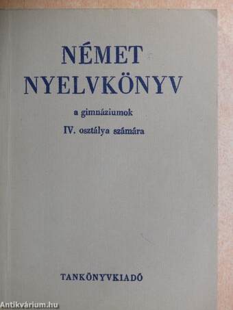 Német nyelvkönyv IV.