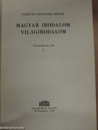 Magyar irodalom/Világirodalom I-II.