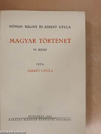 Magyar történet IV.