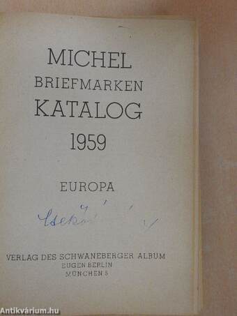 Michel Briefmarken Katalog - Europa 1959