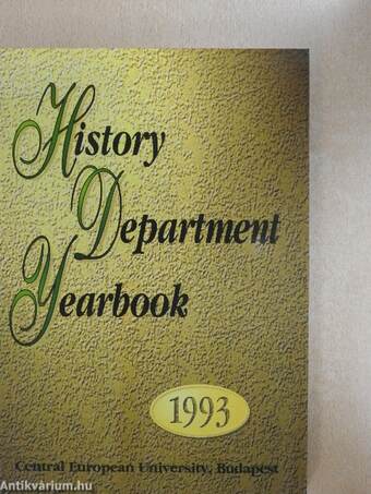 CEU History Department Yearbook 1993