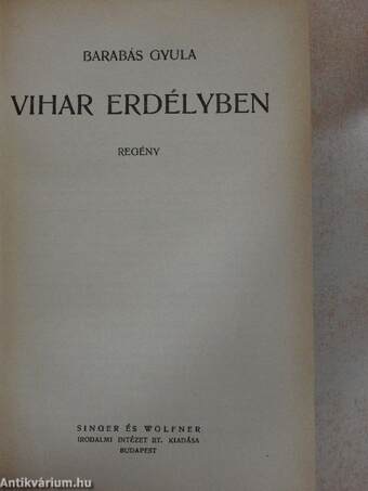 Vihar Erdélyben