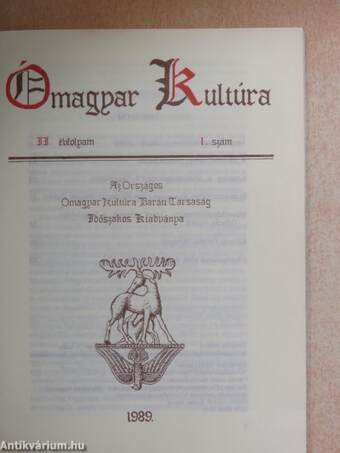 Ómagyar Kultúra 1989/1.