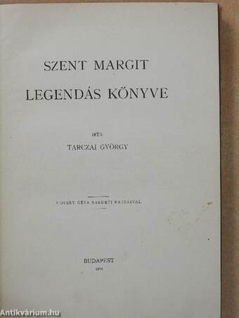 Szent Margit legendás könyve
