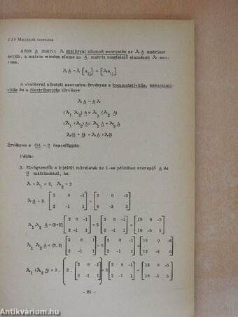 Korszerű matematikai eszközök I-II.