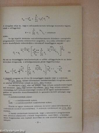 Elektronikus számológépek alkalmazása a mezőgazdasági vízgazdálkodásban