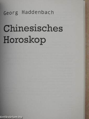 Chinesisches Horoskop