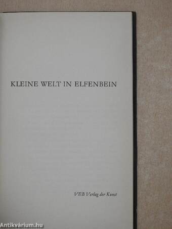 Kleine Welt in Elfenbein