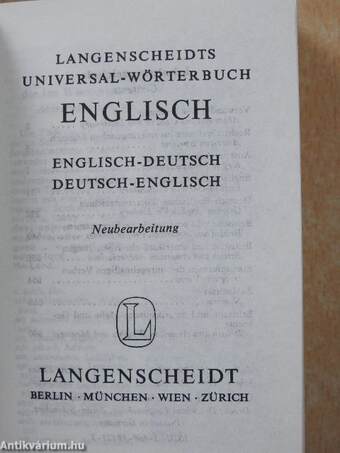 Langenscheidts Universal-Wörterbuch Englisch