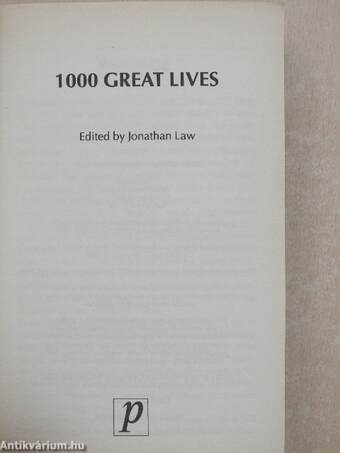 1000 Great Lives