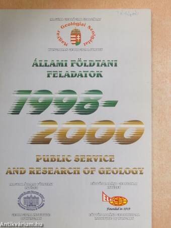 Állami Földtani feladatok 1998-2000