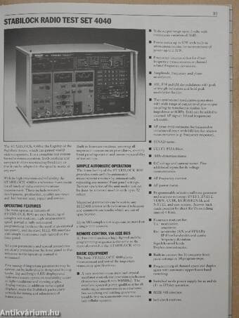 Solartron Instruments 1987/88