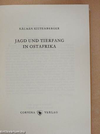 Jagd und Tierfang in Ostafrika