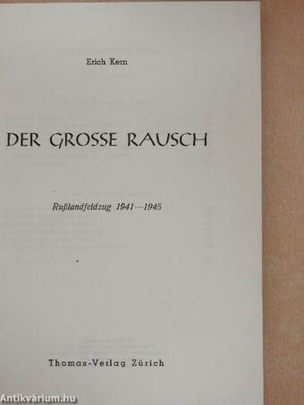 Der Grosse Rausch