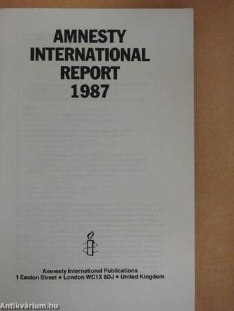 Amnesty International Report 1987