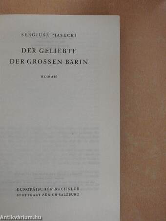 Der Geliebte der Großen Bärin