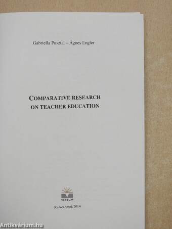 Comparative Research on Teacher Education