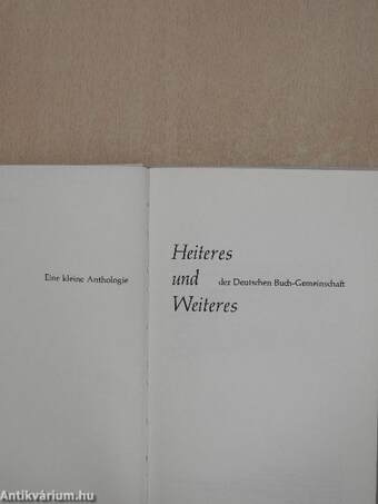 Heiteres und Weiteres