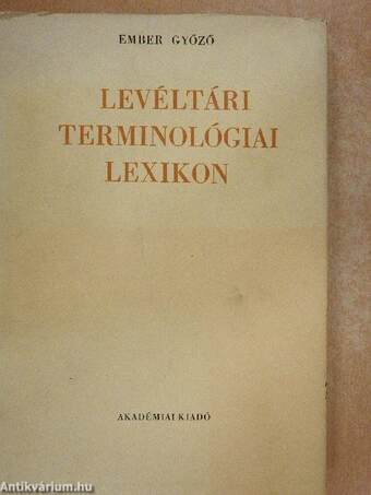 Levéltári terminológiai lexikon