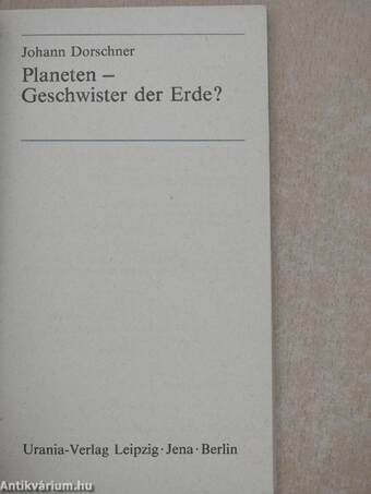 Planeten - Geschwister der Erde?