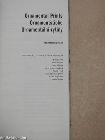 Ornamental Prints/Ornamentstiche/Ornamentální rytiny