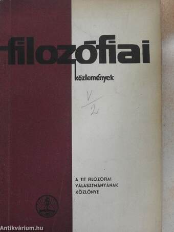 Filozófiai közlemények 1968/2.