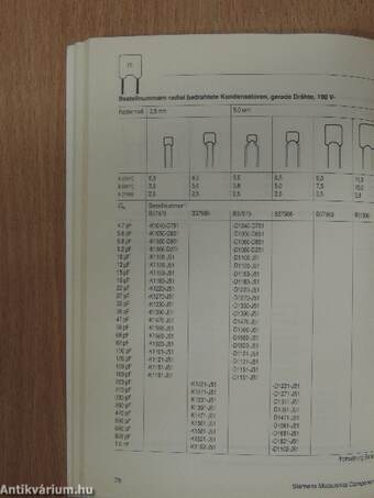 Keramik Kondensatoren Datenbuch 1992/93