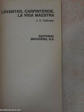 Levantad, carpinteros, la viga maestra/Seymour: una introducción