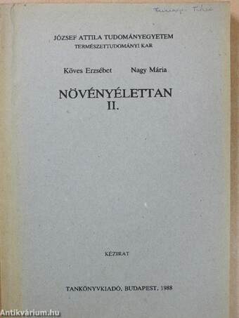 Növényélettan II.