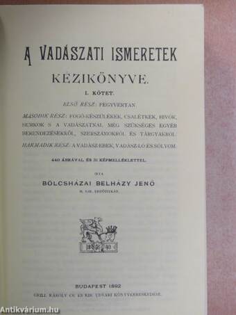 A Vadászati Ismeretek kézikönyve I. (töredék)