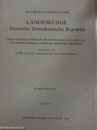 Landeskunde Deutsche Demokratische Republik