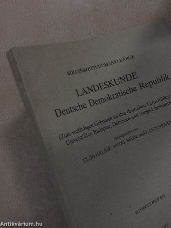 Landeskunde Deutsche Demokratische Republik