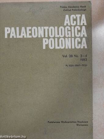 Acta Palaeontologica Polonica No. 3-4 1983