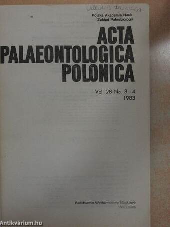 Acta Palaeontologica Polonica No. 3-4 1983