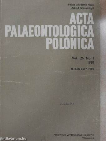 Acta Palaeontologica Polonica No. 1 1981