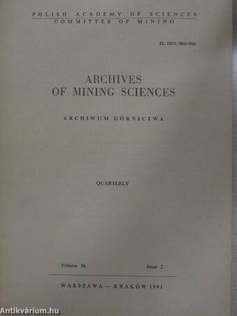 Archives of Mining Sciences 1991 Issue 2