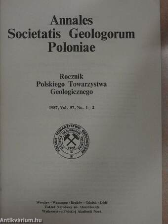 Annales Societatis Geologorum Poloniae 1987 No. 1-2