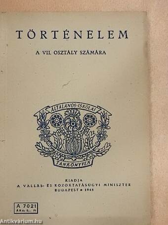 Történelem a VII. osztály számára