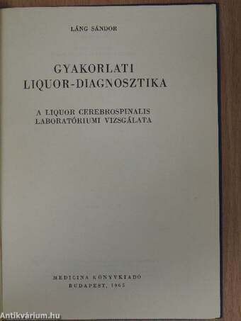 Gyakorlati liquor-diagnosztika