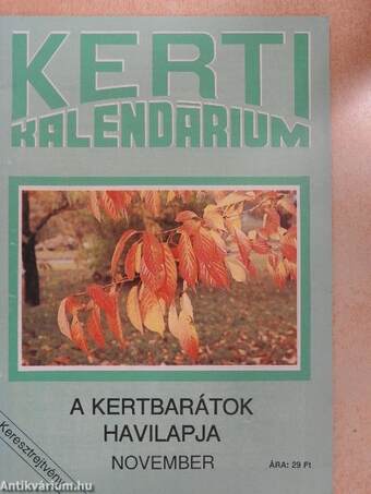 Kerti Kalendárium 1991. november