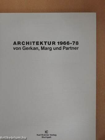 Architektur 1966-78 von Gerkan, Marg und Partner